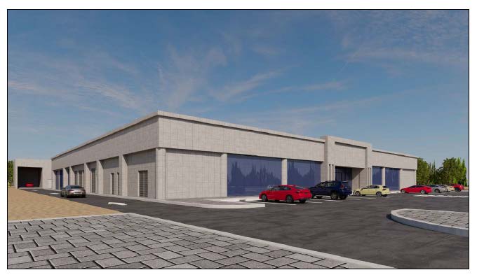 Hariwar architectural rendering of an industrial development